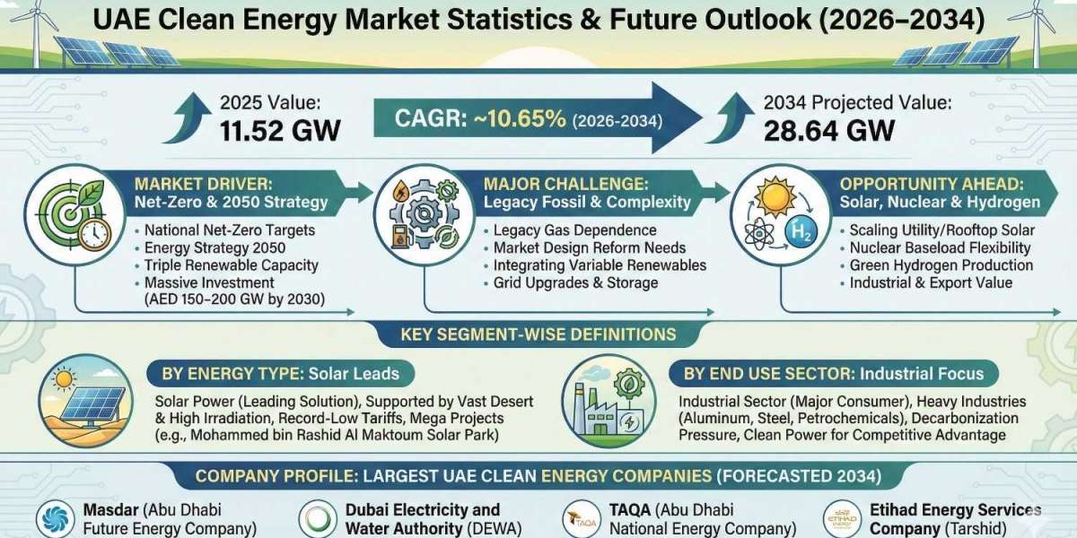UAE Clean Energy Market Growth Insights and Future Opportunities 2034