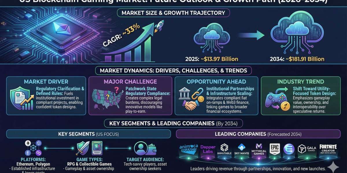 US Blockchain Gaming Market Analysis, Challenges, and Future Growth 2034