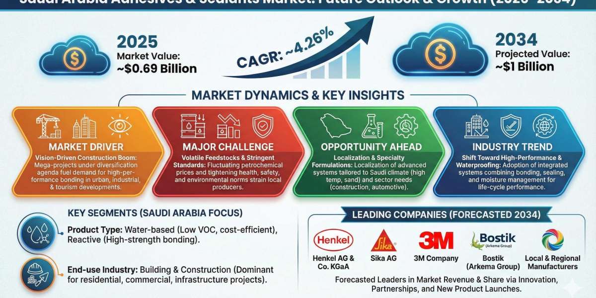 Saudi Arabia Adhesives & Sealants Market Outlook: Key Trends and Growth Factors 2034