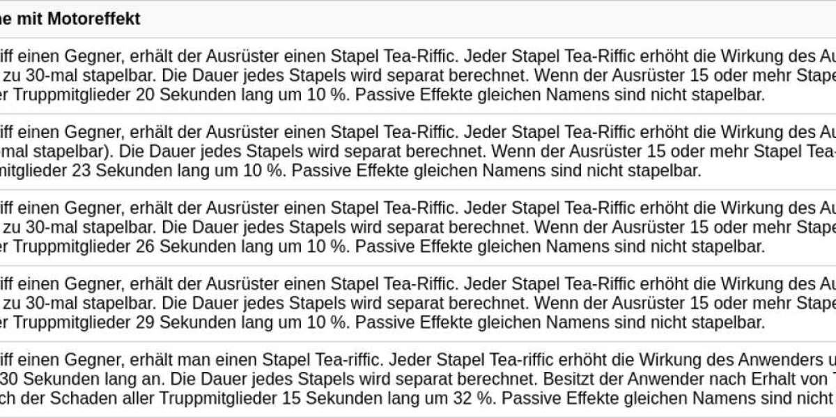 Ice Jade Teekanne: Team-Boost & Effekte