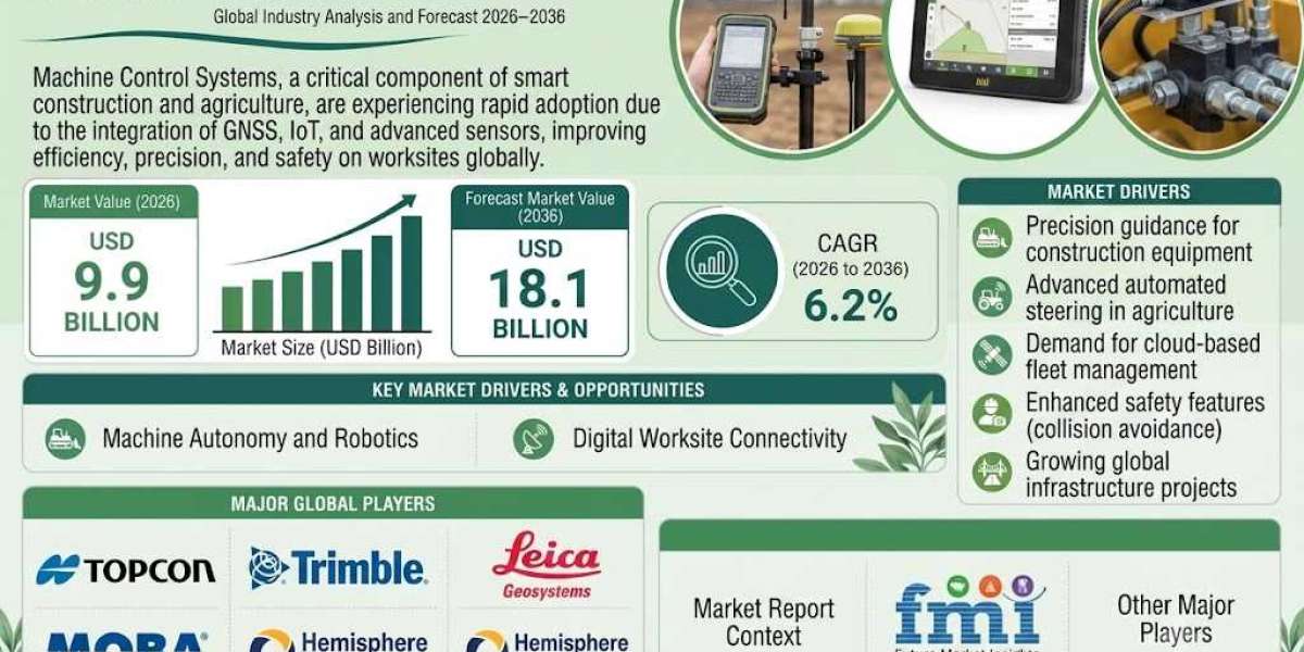 Machine Control System Market Size Forecast: USD 18.1 Billion Opportunity by 2036