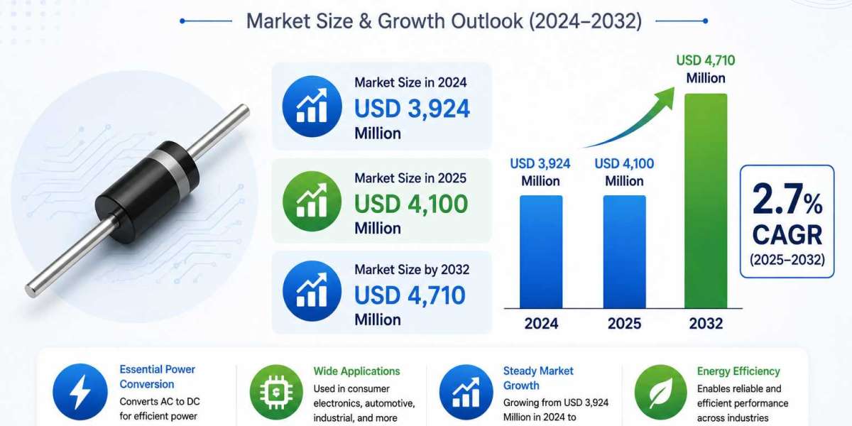 Rectifier Diode Market 2025 to Reach USD 4.71 Billion by 2032 at 2.7% CAGR