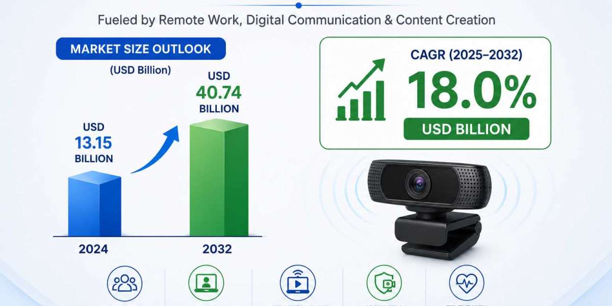 Webcams Market 2025 to Reach USD 40.74 Billion by 2032 at 18.0% CAGR on Remote Work Growth