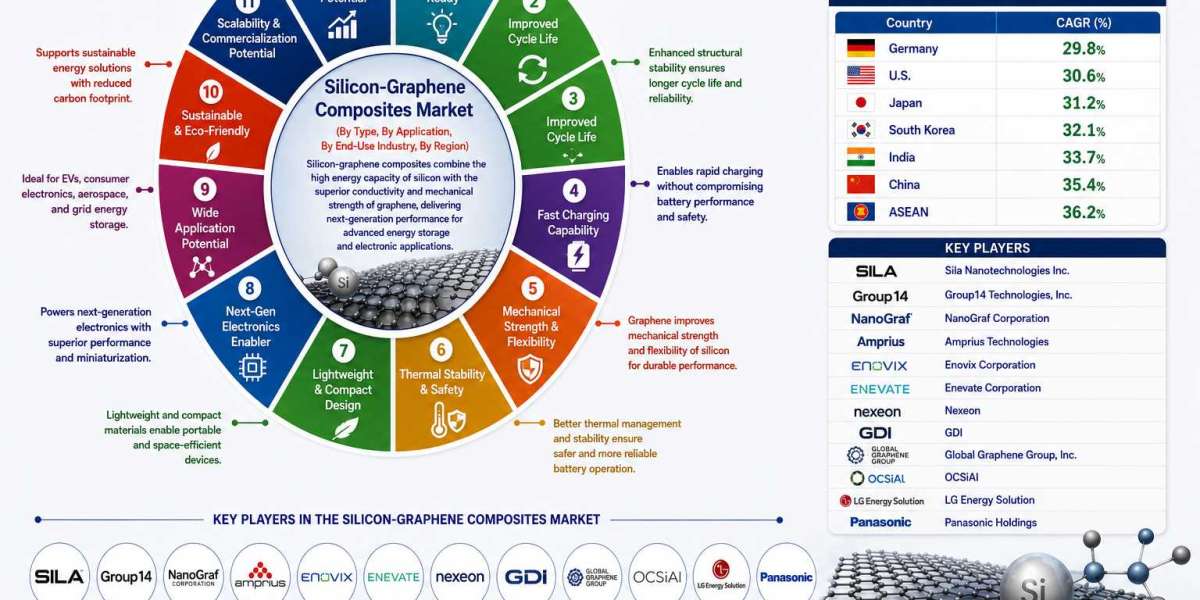 Silicon-Graphene Composites Market to Thrive Through 2036 Driven by Sustainable Energy Storage Innovation
