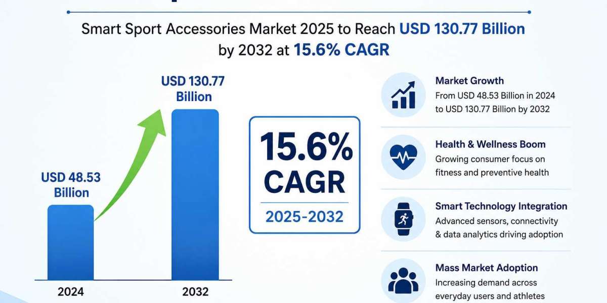 Smart Sport Accessories Market 2025 to Reach USD 130.77 Billion by 2032 at 15.6% CAGR