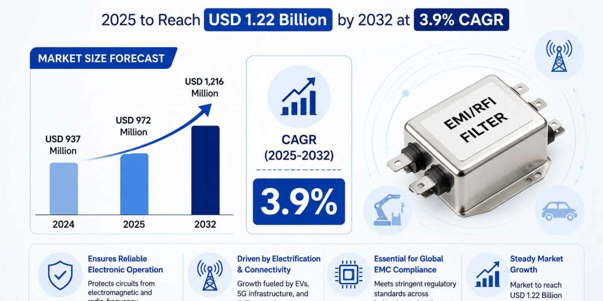 EMI/RFI Filters Market 2025 to Reach USD 1.22 Billion by 2032 at 3.9% CAGR