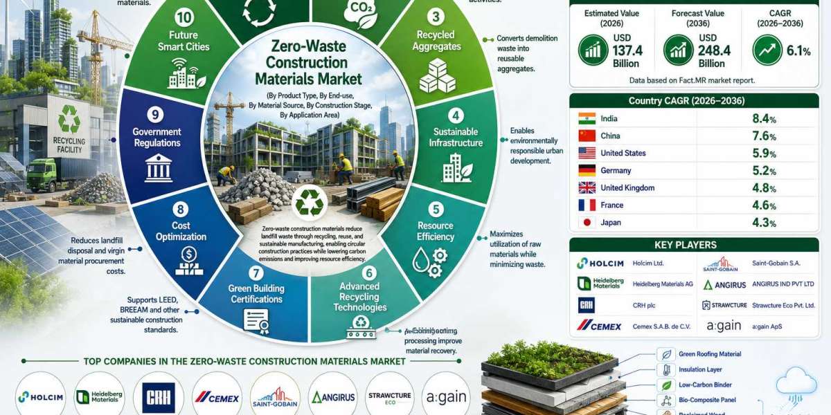 Rising Green Infrastructure Projects Fuel Global Zero-Waste Construction Materials Market Expansion