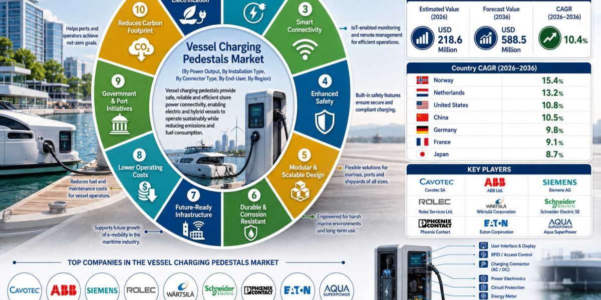 Vessel Charging Pedestals Market Accelerates with Increasing Investments in Smart Port Infrastructure